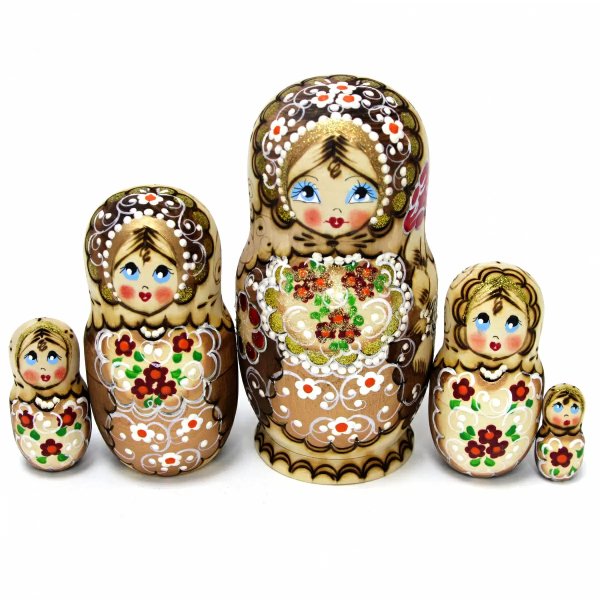 Матрешка Жжёнка оранжевая 5м15