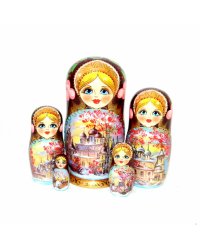 Матрешка Россия осень 5м17