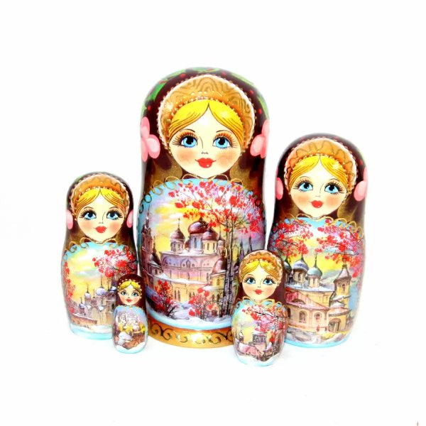Матрешка Россия осень 5м17