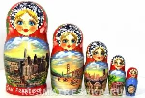 Матрешка Сан Франциско 5м17