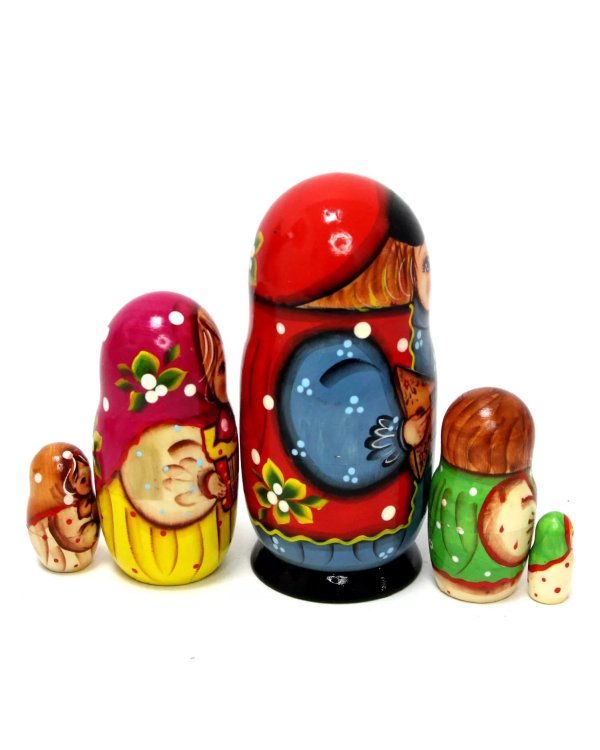 Матрешка Борис с балалайкой 5м14