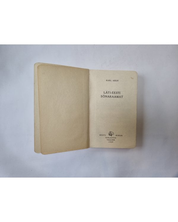 Lati-eesti sonaraamat