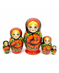 Матрешка Маки фигуристая 5м 17 см