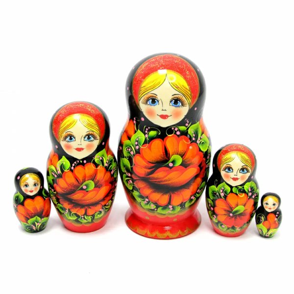 Матрешка Маки фигуристая 5м 17 см