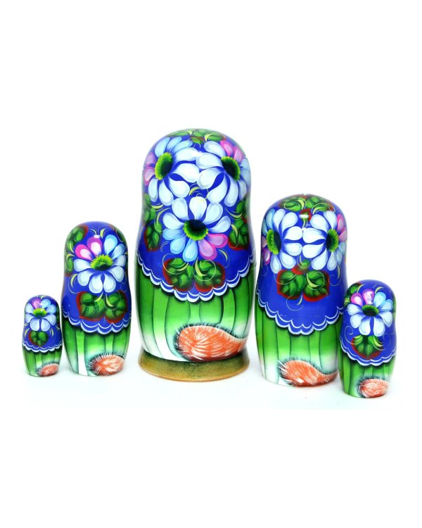 Матрешка Кот с сюжетом 5м17