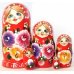 Матрешка Цветы М 5м15
