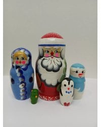 Матрешка Дед мороз с семьей 5м9,5