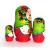 Матрешка Алина с мишкой зел. 3м11