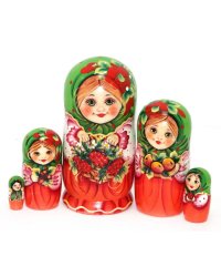 Матрешка Алина с рябиной 5м14