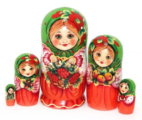 Матрешка Алина с рябиной 5м14