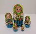 Матрешка Даша с земляникой (желто-голубая) 5м14