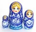 Матрешка Гжель У 3м12