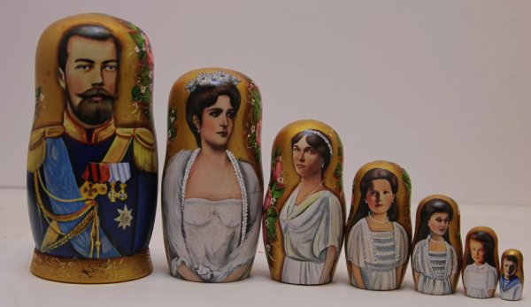 Матрешка Царская Семья 7м21