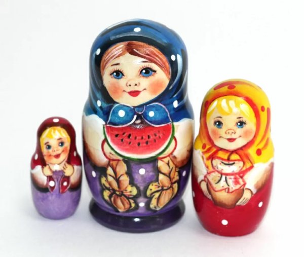 Матрешка Вера с арбузом 3м11 Матрешка Вера с арбузом 3м11