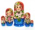 Матрешка Настя с белыми розами 5м14