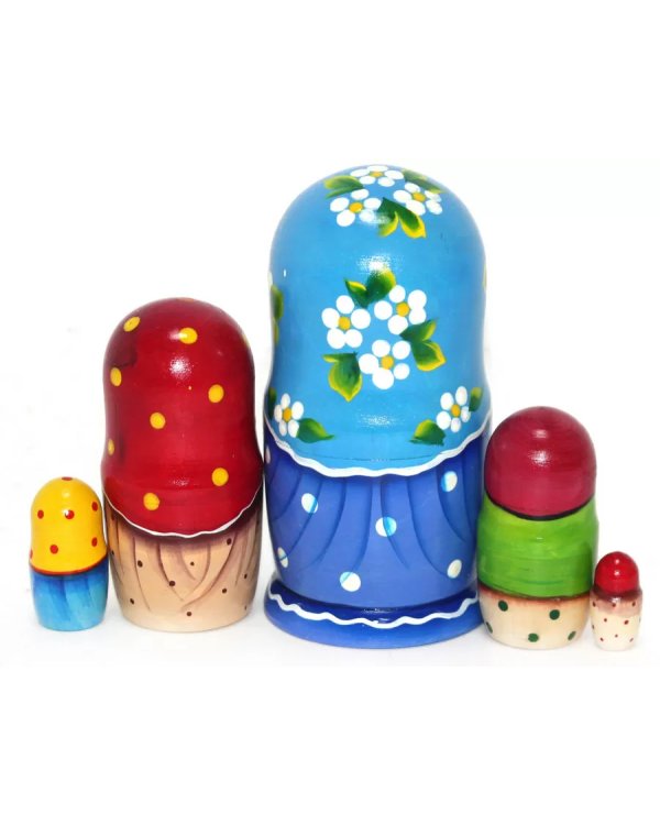 Матрешка Вера с мишкой 5м14