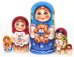 Матрешка Вера с мишкой 5м14