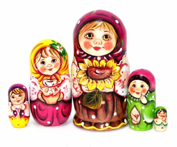 Матрешка Аленка с подсолнухом 5м14