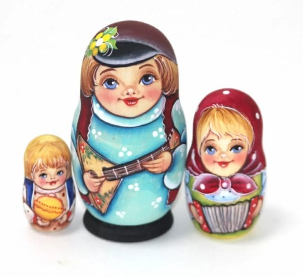Матрешка Борис с балалайкой 3м11 Матрешка Борис с балалайкой 3м11