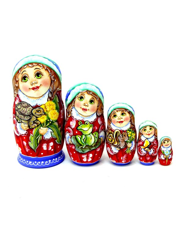 Матрешка Оля с черепахой ОБ 5м 14см