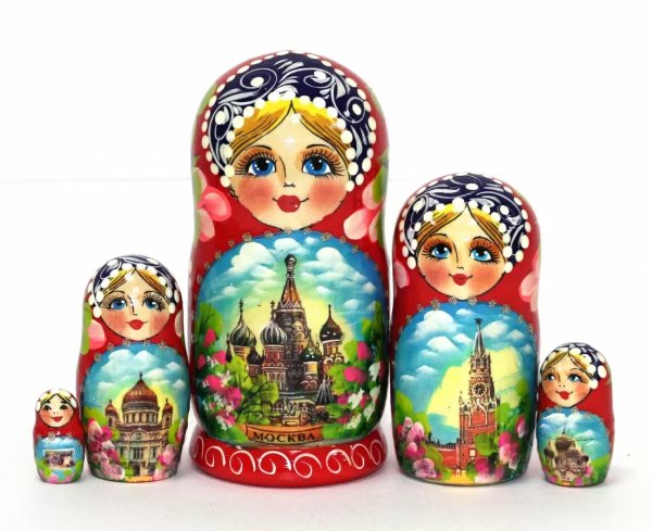 Матрешка Москва 5м 14см
