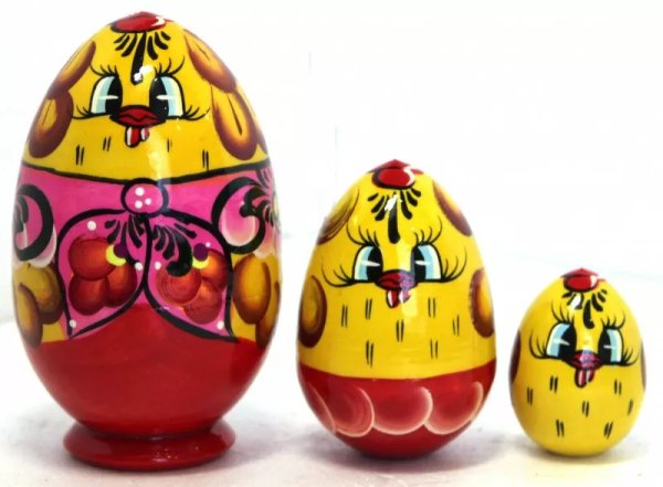 Матрешка Цыпленок 3м12 Матрешка Цыпленок 3м12