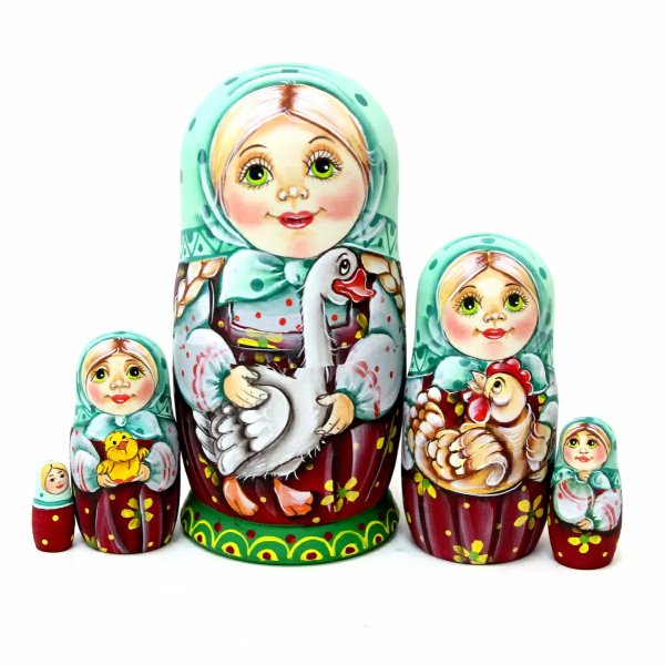 Матрешка Оля с гусем ОБ 5м 14см