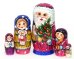 Матрешка Санта с детьми 5м14