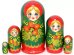 Матрешка Ягодка хохлома зел. 5м17