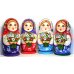 Матрешка Настя с букетом 10м25