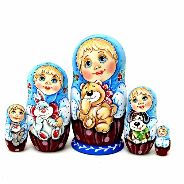 Матрешка Оля с мишкой ОБ 5м 14см