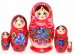 Матрешка Валентина красная 5м9