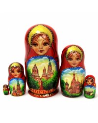 Матрешка Кремль 5м12