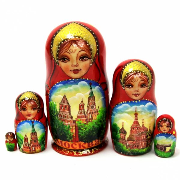 Матрешка Кремль 5м12