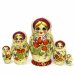Матрешка Белая клубничка 5м17