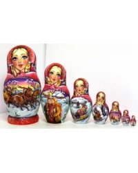 Матрешка Тройка корона 7м21