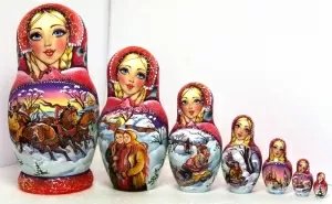 Матрешка Тройка корона 7м21
