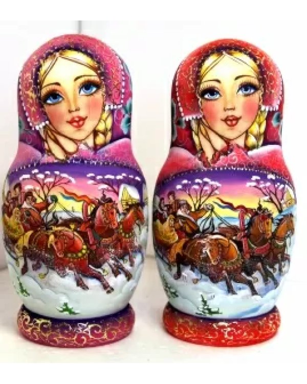 Матрешка Тройка корона 7м21