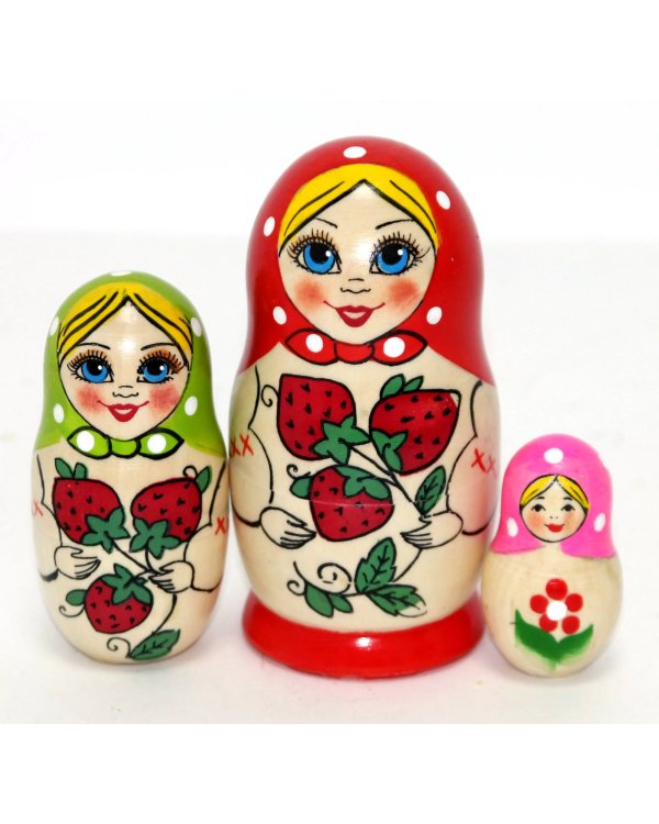 Матрешка Клубника П 3м10