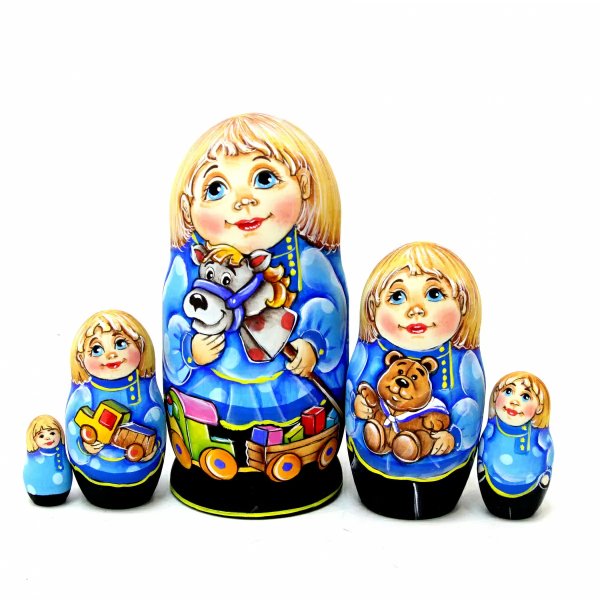 Матрешка Савелий с игрушками ОБ 5м 14см