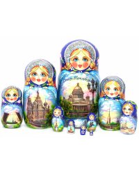 Матрешка Санкт-Петербург 10м25