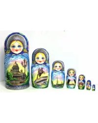 Матрешка Санкт-Петербург 7м21
