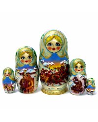 Матрешка Тройка бежевая 5м17