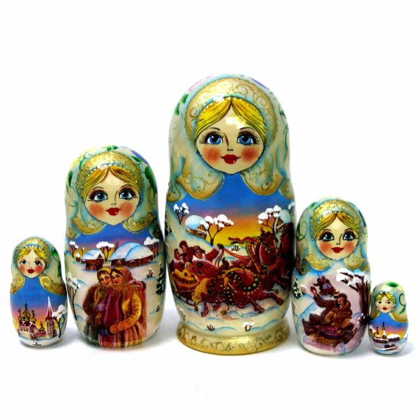 Матрешка Тройка бежевая 5м17 Матрешка Тройка бежевая 5м17