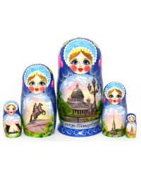 Матрешка Санкт-Петербург 5м17