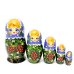 Матрешка Рябинка (синий платок) 5м 14см