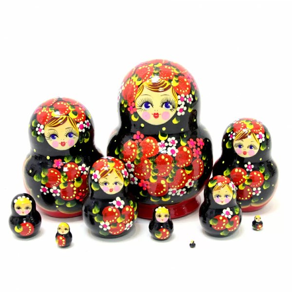 Матрешка Букет Земляники ВП 10м 15см