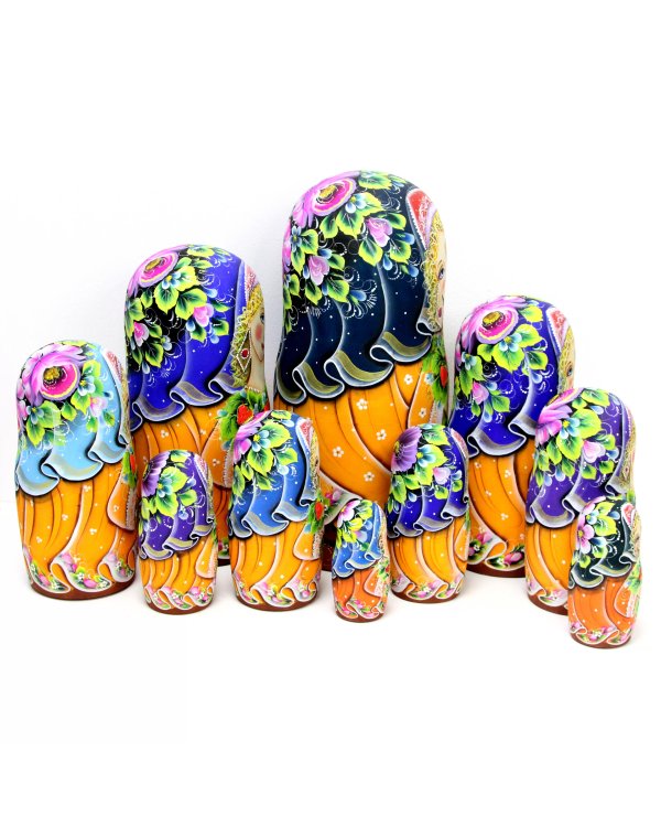 Матрешка С клубничным орнаментом 10м48см