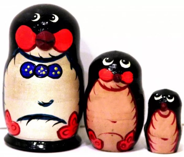 Матрешка Пингвин 3м10