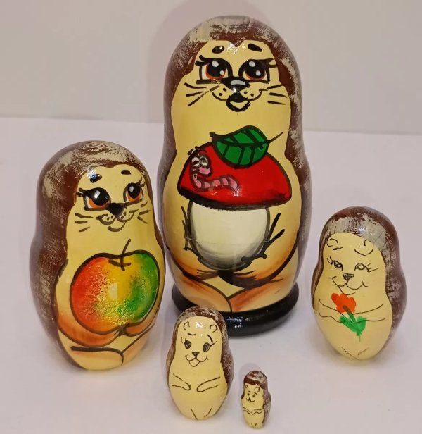 Матрешка Ёжик 5м10 Матрешка Ёжик 5м10